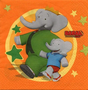 4 Servietten Motivservietten Serviettentechnik Kindermotiv Elefanten (1358) - Picture 1 of 1