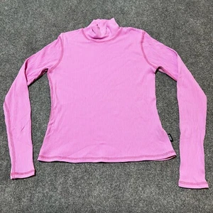 J Crew Sport Girls Sweater Large Pink Turtleneck Pullover Long Sleeve Made USA - Picture 1 of 11