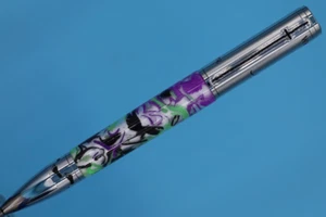 Footprints in the Sand Pen in Chrome Finish with Coral Reef Witch - Picture 1 of 11