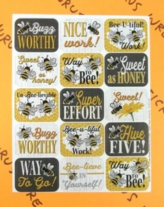 Eureka Honey Bees Encouraging Words Sticker Sheet  - Picture 1 of 3