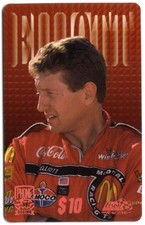 PhonePak 1996 $10. Bill Elliott Photo (Coke, Coca-Cola, McDonald's) Phone Card