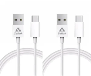 2 Pack Type-C to USB Fast Charging Cable (3ft) White - Picture 1 of 1