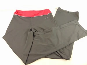 Nike Pantalone Sportivo Grigio/Rosso Donna M - Foto 1 di 9