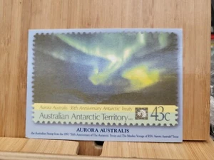 Australia Post Stamp Facts🏆Series 1 1996 #19 AURORA AUSTRALIS Stamp Card🏆 - Picture 1 of 2