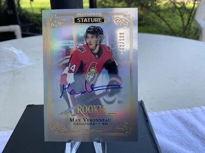 Max Veronneau 2019-20 Upper Deck Stature Silver Parallel Rookie 162/199 SENATORS - Image 1 of 4