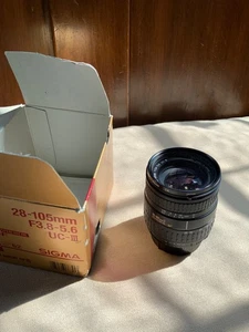 Camera zoom lens Sigma AF-MF  28-105 mm 3.8-5.6 for Nikon cameras - Picture 1 of 5
