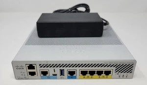 Cisco AIR-CT3504-K9 4-Port Wireless LAN Controller w/ AC Adapter - Afbeelding 1 van 2