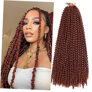 Passion Twist Hair 18Inch 6Packs Water Wave Crochet 18 Inch (Pack of 6) 350# - Picture 1 of 7