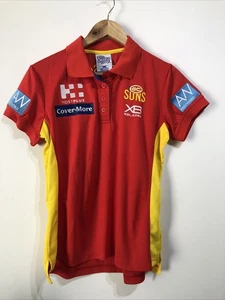 AFL - Gold Coast Suns X-Blades Ladies Size 12 (Medium) Supporters Polo - New - Picture 1 of 7