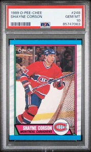 Shayne Corson 1989 OPC #248 Rookie Card PSA 10 Pop 39 Montreal Canadiens Legend - Picture 1 of 2