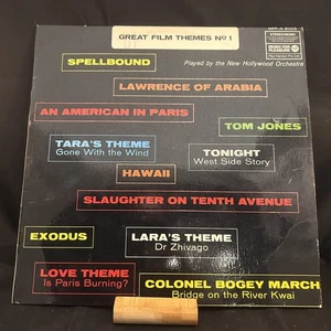 Great Film Themes No 1 - The New Hollywood Orchestra 1967 12" Record LP 33 RPM - Picture 1 of 4