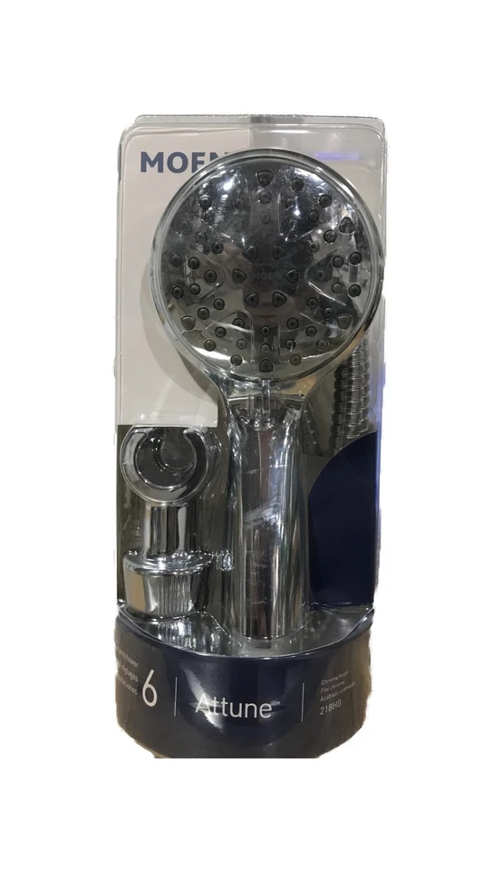 MOEN Attune 6-Spray Patterns Wall Mount 4" Handheld Shower Head 1.75 GPM Chrome