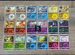 2025 pokemon S-chinese gem pack2 cbb2c Eevee Evolution 18card set Holo NM - Picture 1 of 2