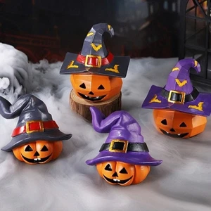 Festival Pumpkin Ghost Ornaments Resin Crafts Pumpkin Statue Haunted House - Picture 1 of 16