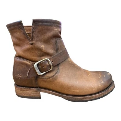 Frye Veronica Redwood Short Moto Engineer Boot Women size 10 - Image 1 of 4