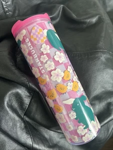 Starbucks 2023 Pink Floral Bunny Chicks Easter Travel Tumbler Tasse 16oz - Bild 1 von 9