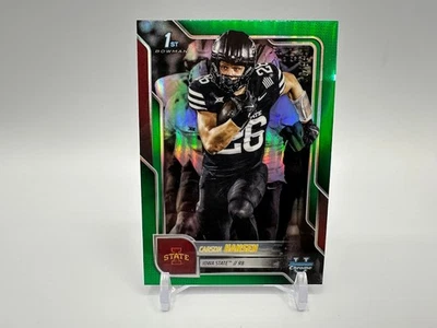 2025 Bowman Chrome U Carson Hansen Green Refractor 36/99 - Image 1 of 2