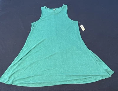 Old Navy Large Ribbed Tank Maxi Dress In Teal L - Image 1 of 4