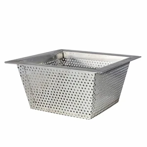 Colino di scarico a pavimento (acciaio inossidabile, 10" x 10" x 5") - Foto 1 di 7