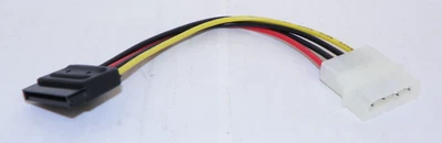 StarTech SATAPOWADAP 6" 4 Pin Molex to SATA Hard Disk HDD Power Cable Adapter - Image 1 of 4