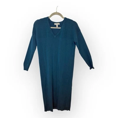 Vestido Suéter Midi Tejido Verde Azulado 0 Manga Larga Acogedor Estilo Minimalista Invierno ASOS Foto 1 de 4