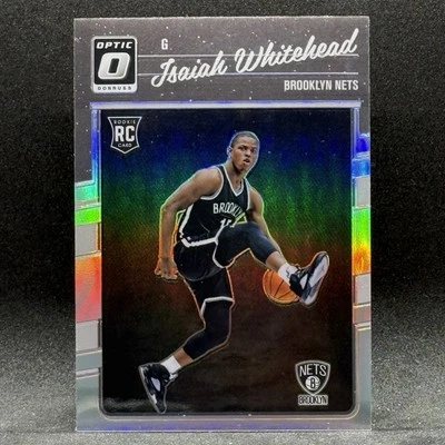 Isaiah Whitehead Rookie RC 2016-17 Donruss Optic #184 HOLO Parallel Nets - Image 1 of 2