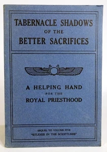 Vintage 1937 TABERNACLE SHADOWS of the BETTER SACRIFICES-Watch Tower-Softcover - Imagen 1 de 3