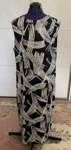Joseph Ribkoff Damen Cocktailkleid Schwarz Weiß Silber Gr. 48 Neuwertig. - Bild 1 von 15