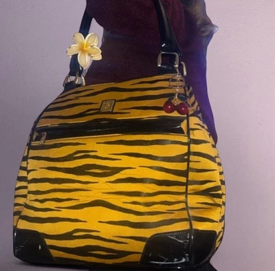 Bolso de Viaje DIANE Von FURSTENBERG Pasa la Noche Tigre Estampado Animal Duradero Foto 1 de 4