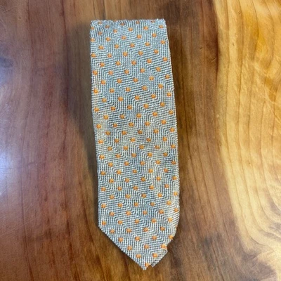 Corbata de diseñador Ermenegildo Zegna de seda a lunares para hombre B28 Foto 1 de 4