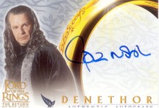 Topps Lord Of The Ring Return Of The King Movie Card Signature Card-Denethor