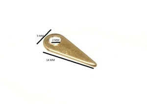 Paquete de 20 vueltas de montaje de marco de imagen 13 mm EB latón chapado - Imagen 1 de 1