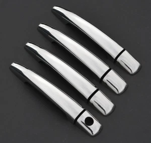 Chrome Door Handle Trim Set Covers To Fit Citroen C3 Picasso 4dr (2009-17) - Picture 1 of 6