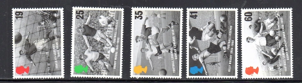 GREAT BRITAIN #1663-1667 1995 EUROPEAN SOCCER MINT VF NH O.G - Image 1 of 1