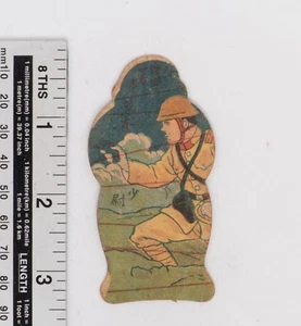 Vintage Menko Playing Card Japanese Military 1930' China - Japan War Pop Art ;27 - Bild 1 von 2