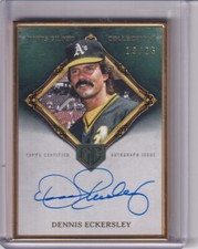 2023 Topps Gilded Hall OF Famers Emerald Auto Dennis Eckersley Oakland A's 19/25
