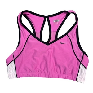Reggiseno sportivo Nike donna taglia small rosa bianco racerback abbigliamento sportivo tempo libero - Foto 1 di 10
