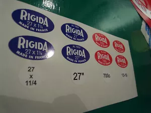 Clásicos RIGIDA Llanta Adhesivos Elección De 4 Tipos Nuevo Obra Nuestro Muestras - Picture 1 of 2
