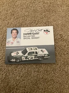 Vintage, Signed Harry Gant NASCAR Post Card - Picture 1 of 2