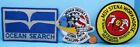 PATCH TRIO vtg Space Shuttle CHALLENGER STS-51L Search RESCUE Operation NASA