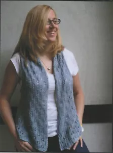 Meadowlark Lacy Racerback Vest - Indigirl Knitting Pattern by Amy Swenson - Picture 1 of 3