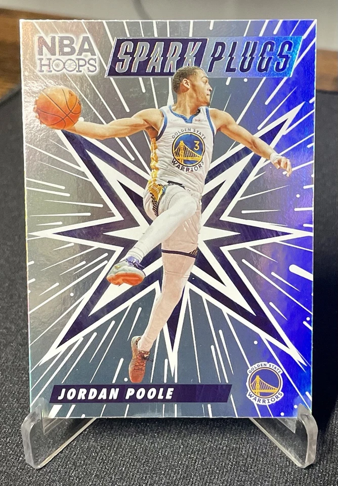 2022-23 NBA Hoops JORDAN POOLE Spark Plugs Holofoil Insert #21 Golden State - Image 1 of 2