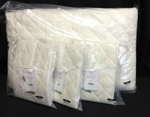 Pottery Barn Classic Ivory Belgian Flax Linen Diamond bed Quilt King Cal 3 shams - Picture 1 of 7