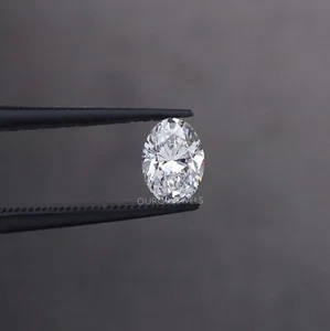 Diamante de corte ovalado de 0,60 quilates cultivado en laboratorio suelto para ella/hecho en laboratorio diamante ovalado suelto - Imagen 1 de 10