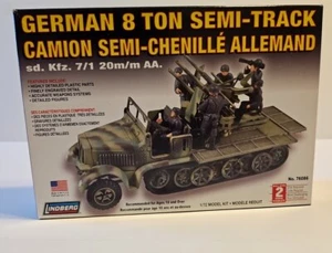 Deutsches 8 Tonnen Halbspur Lindberg Modellfahrzeug 2. Weltkrieg 1:72 #76086 WWII - Bild 1 von 7