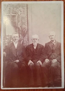 Foto antica vintage armadio 3 uomini/fratelli - 1880 - Foto 1 di 3