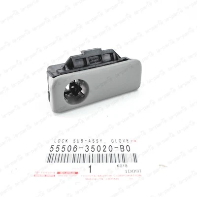 Nuevo Genuino OEM Toyota 03-09 4Runner Color Piedra Guantera Bloqueo 55506-35020-B0 Foto 1 de 4