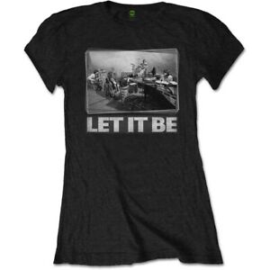 Ladies The Beatles Let It Be Studio Official Tee T-Shirt Womens Girls