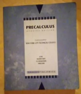 Precalculus By Margaret Lial And John Hornsby (1999 Paperback) - Imagen 1 de 2