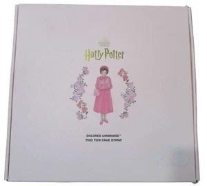 Harry Potter Dolores Umbridge Dos Niveles Soporte para Pasteles Rosa Floral Gatos Caja Abierta - Imagen 1 de 21